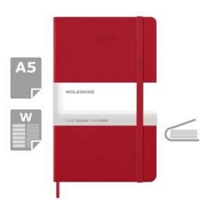 Kalendarz MOLESKINE, czerwony (VM399-05/2027)